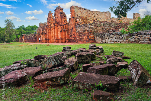 Εκτύπωση καμβά Ruins of the Jesuit reduction San Ignacio Mini of the Guaranisi, UNESCO World He