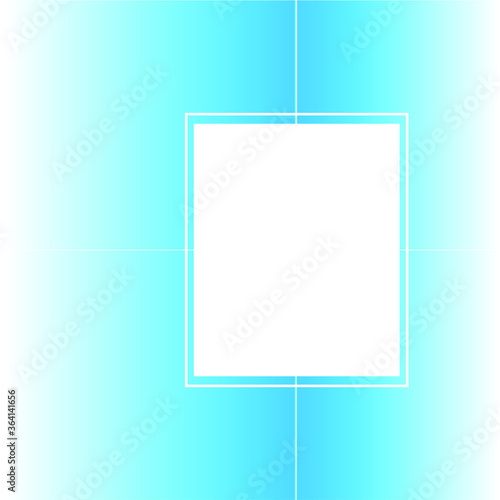 blank photo frame on the wall vector