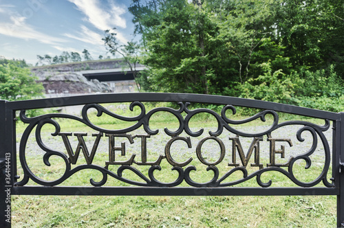 Wallpaper Mural Aged and worn exterior of abandoned store selling ice cream. Torontodigital.ca