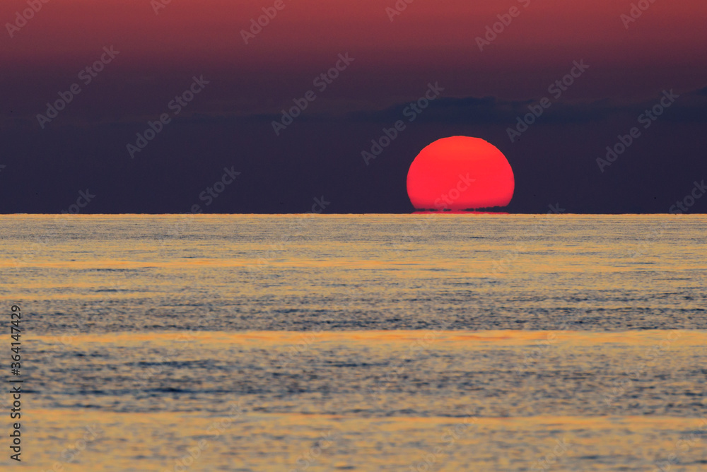 Breathtaking sunset over the Black Sea. Breathtaking sunset over the Black Sea.