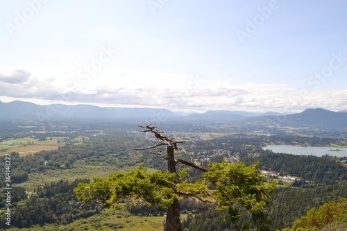 Mount Tzouhalem Cliffside View On Vancouver Island