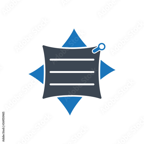 Note icon (vector illustration )