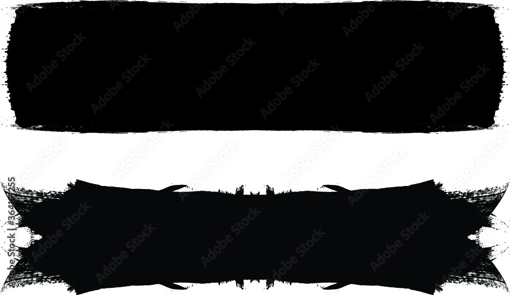 Grunge Paint stripe . Vector brush Stroke . Distressed banner . Black isolated paintbrush collection . Modern Textured shape . Dry border in Black Grunge Paint stripe . Vector brush Stroke . Distressed banner . Black isolated paintbrush collection . Modern Textured shape . Dry border in Black