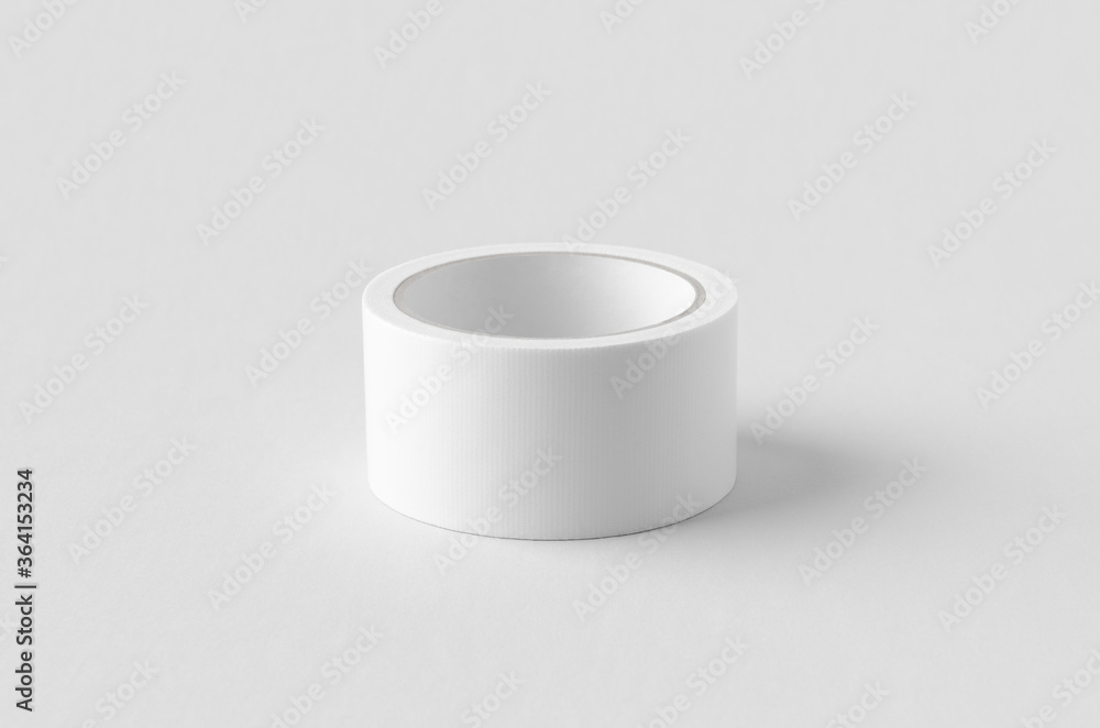 White duct tape mockup on a grey background. White duct tape mockup on a grey background.
