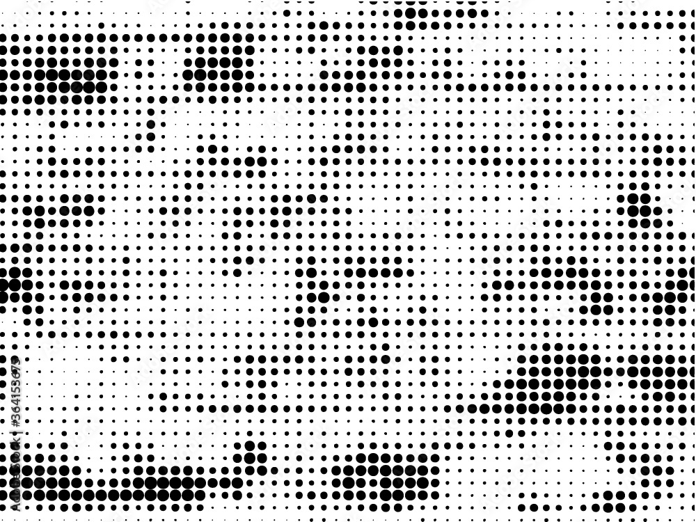 Halftone dots grunge vector texture