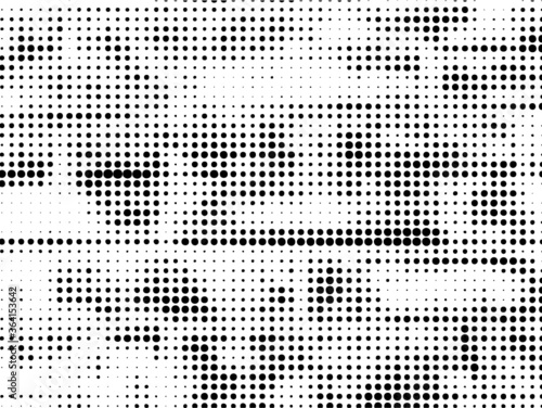 Halftone dots grunge vector texture