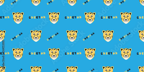 Photography Animal (wild cat) Seamless pattern
