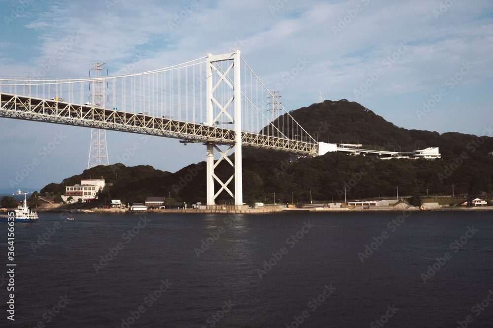Obraz premium Sea under the bridge, city of Busan South Korea.