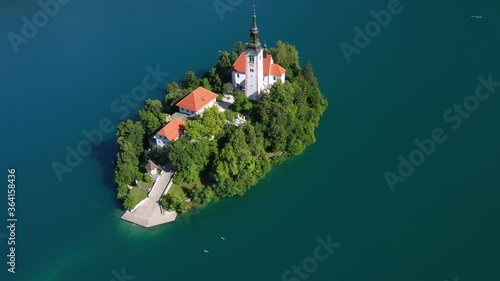 Pilgrimage Church of the Assumption of Maria, Cerkev Marijinega Vnebovzetja, Lake Bled, Slovenia photo