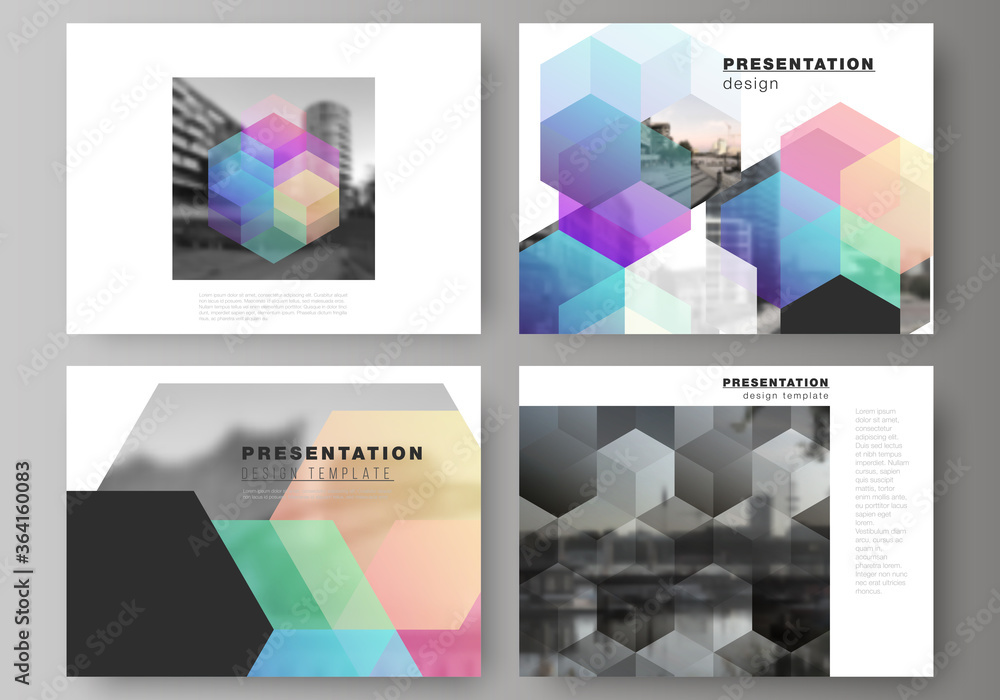 Vector layout of the presentation slides design business templates ...