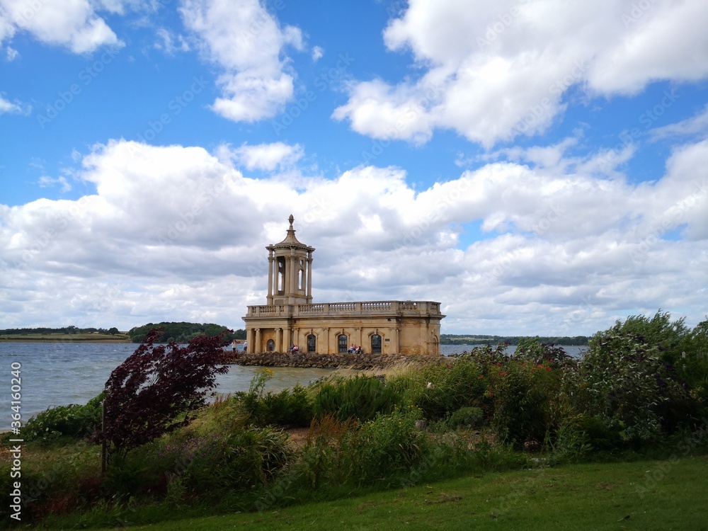 Normanton historic church in Oakham on Rutland Water UK