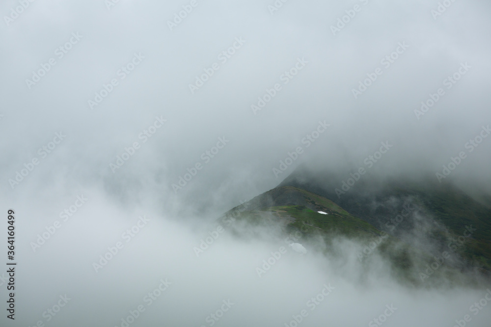 fog in the mountains