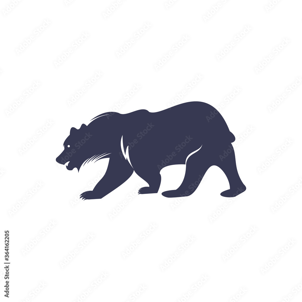 Fototapeta premium Bear vector logo design. Bears vector template Concept design. 