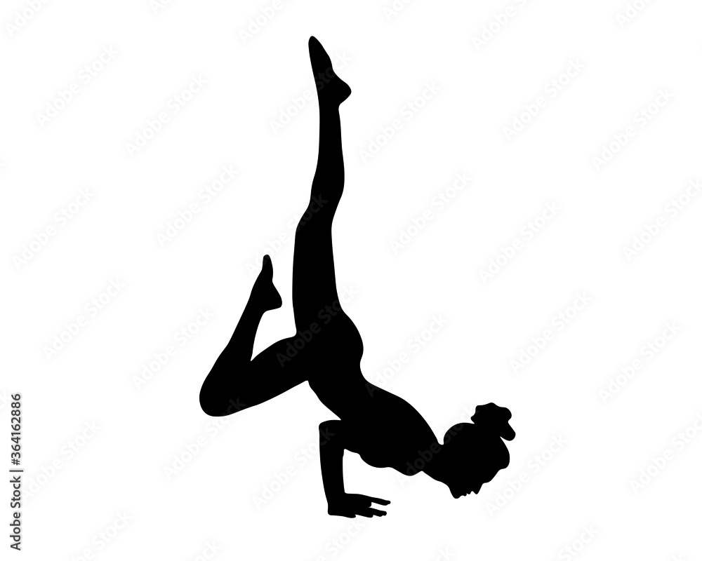 women to be trains fitnes sport aerobics, does yoga Pilates. Silhouette women to be trains fitnes sport aerobics, does yoga Pilates. Silhouette