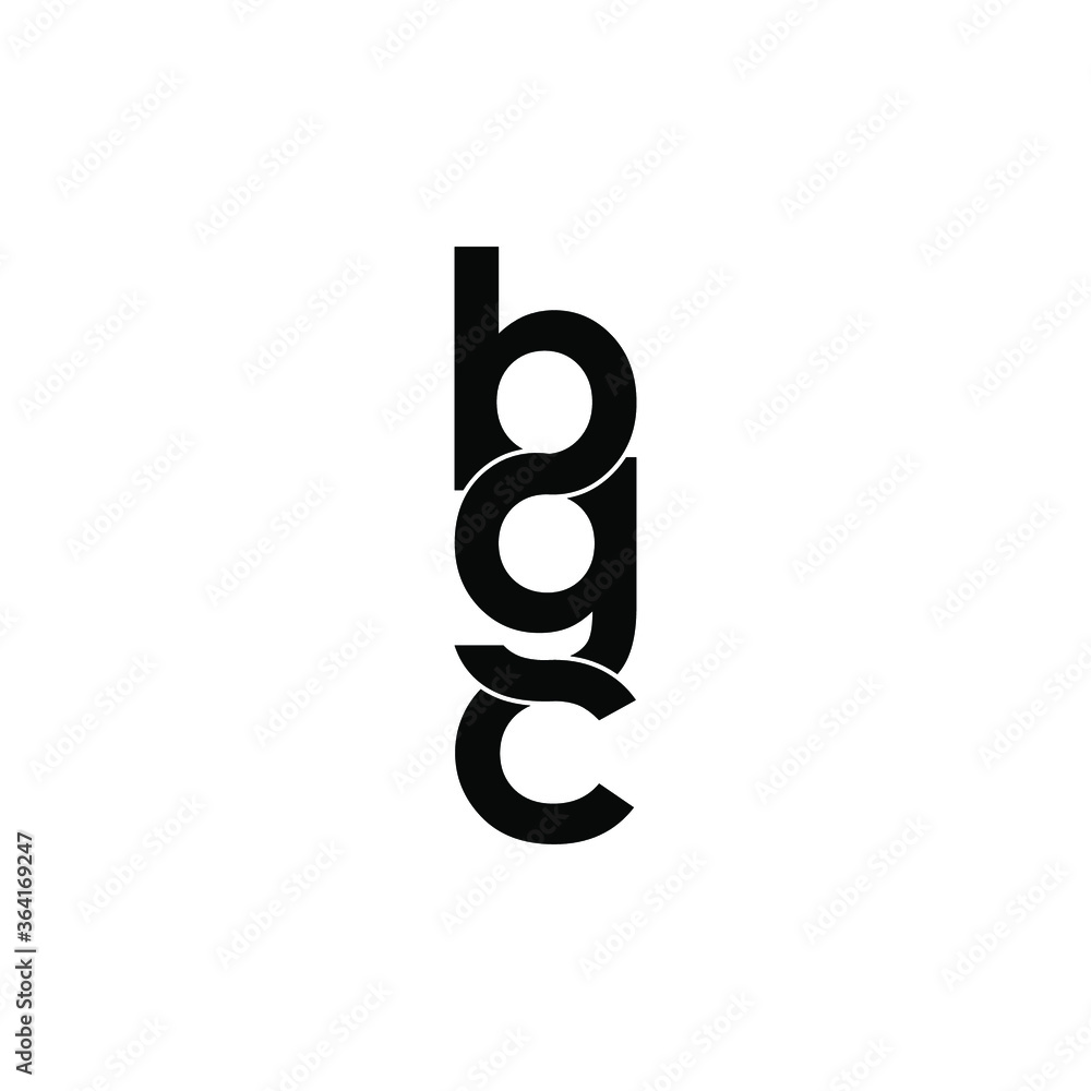 bgc letter original monogram logo design bgc letter original monogram logo design