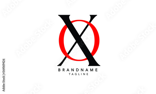 Alphabet letters Initials Monogram logo OX, XO, O and X