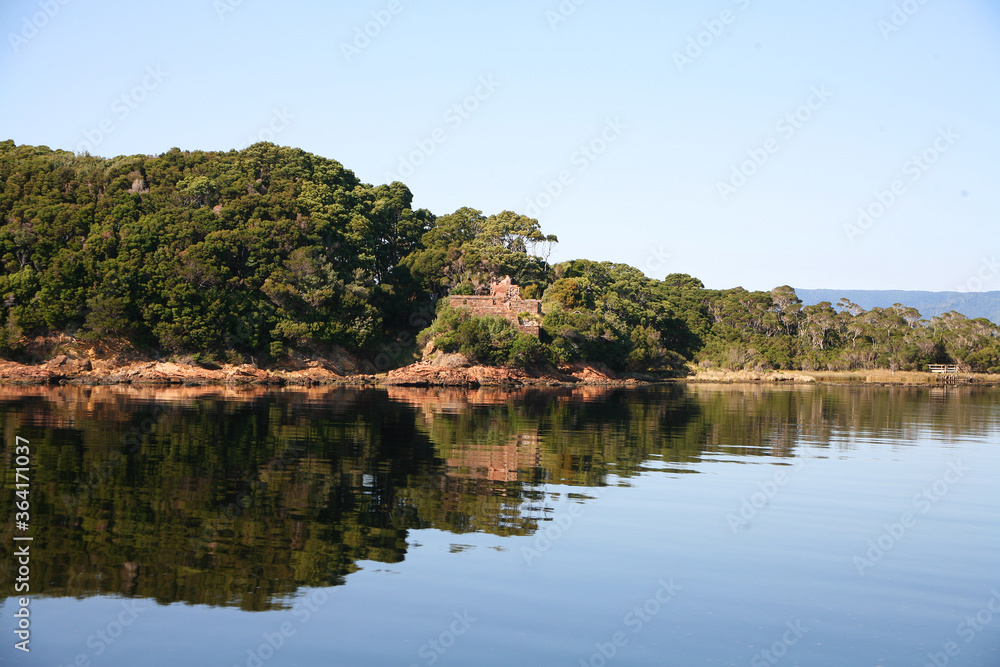 Beautiful Gordon River in Tasmania Australia