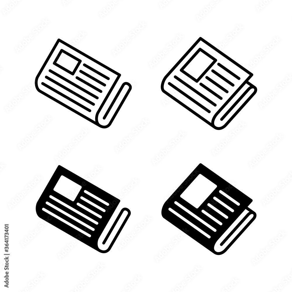 Set of Newspaper icons. news paper icon vector Set of Newspaper icons. news paper icon vector