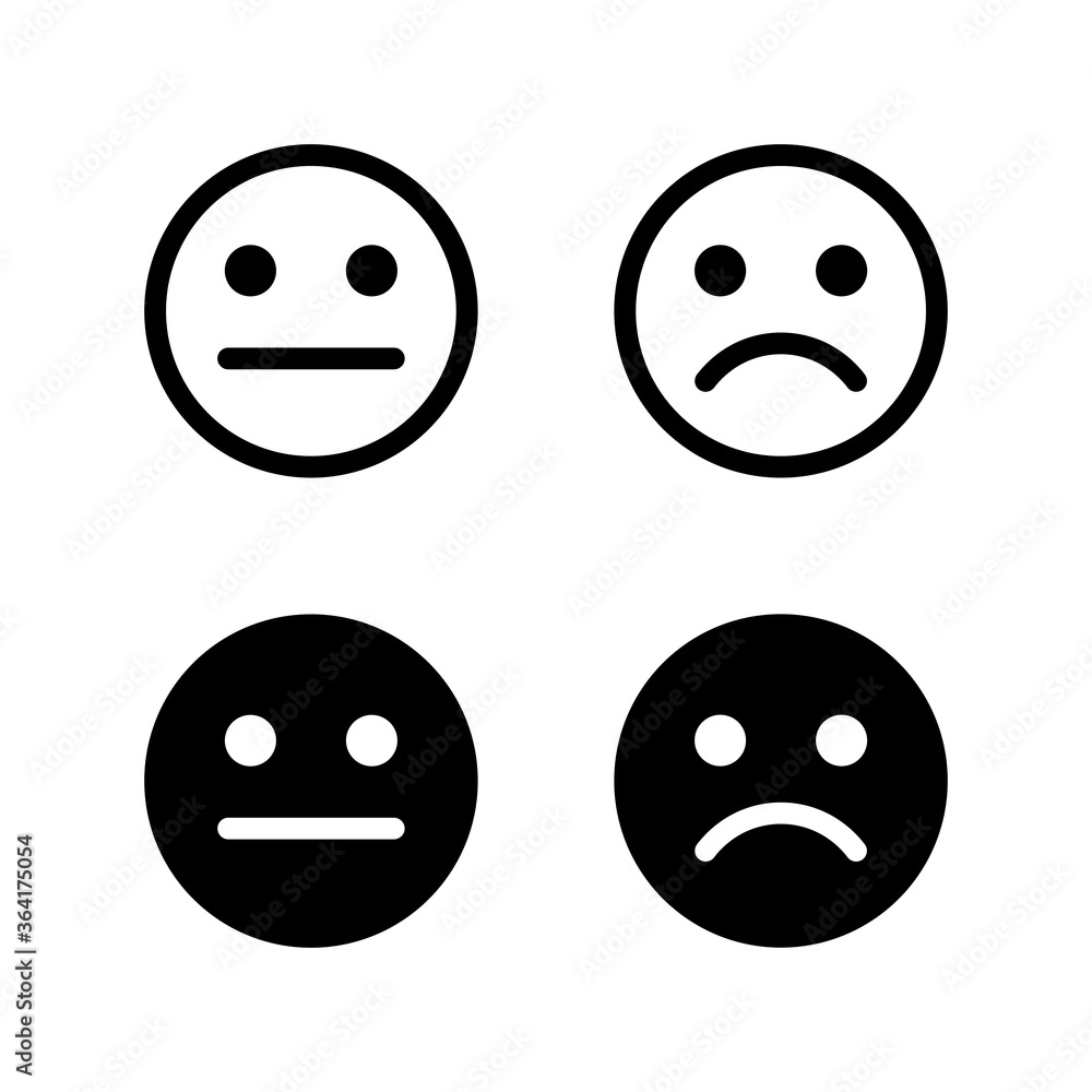 Fototapeta premium Set of Smile icons. Smile vector icon. Emoticon Icon vector. Emoji