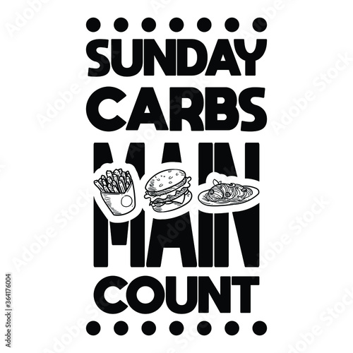 Sunday carbs main count vector