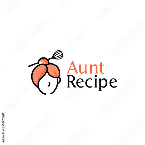cooking logo simple menu organic eating kitchen homemade culinary vector design element 