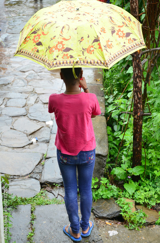 girl with umbrella
