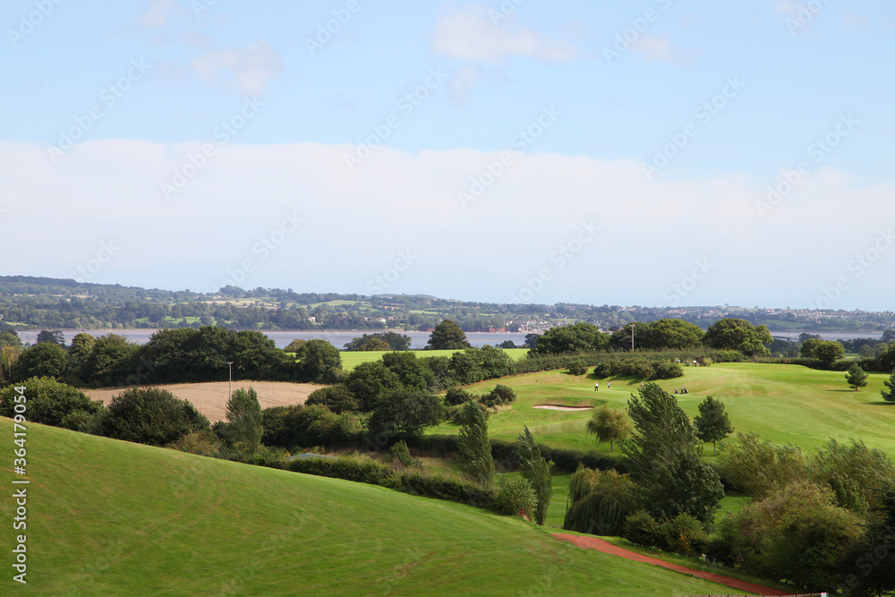 Beautiful Devon countryside in United Kingdom.  Devon is a county in southwest England