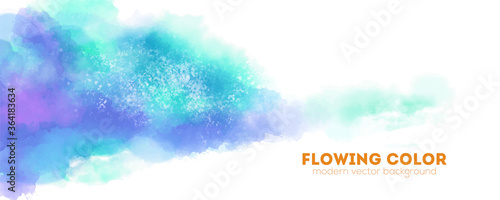 Watercolor brush strokes. Background with painting in abstract style. Vector illustration. Vector illustration.