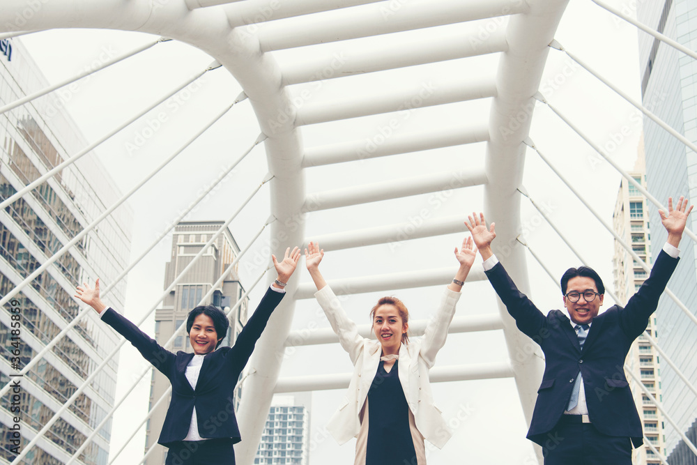 Teamwork Together Concept. Group of diversity people high five on air to greeting power of tag team. Multiethnic people group working togetherness. Volunteer collaboration in Business Team success Teamwork Together Concept. Group of diversity people high five on air to greeting power of tag team. Multiethnic people group working togetherness. Volunteer collaboration in Business Team success