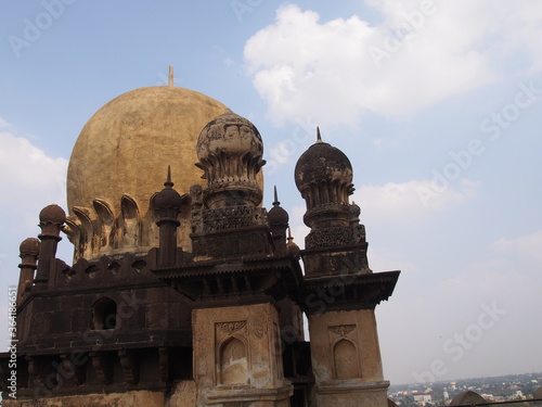 The view from the rooftop, Gol Gumbaz, Bijapur, Karnataka, South India, India