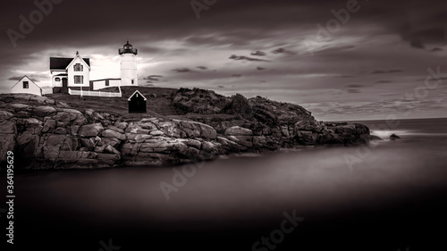 Cape Neddick lighthouse is one of the most painted and photographed lighthouses on the planet. photo