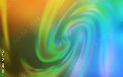 Light Blue, Yellow vector glossy abstract background. Abstract colorful illustration with gradient. New style design for your brand book.