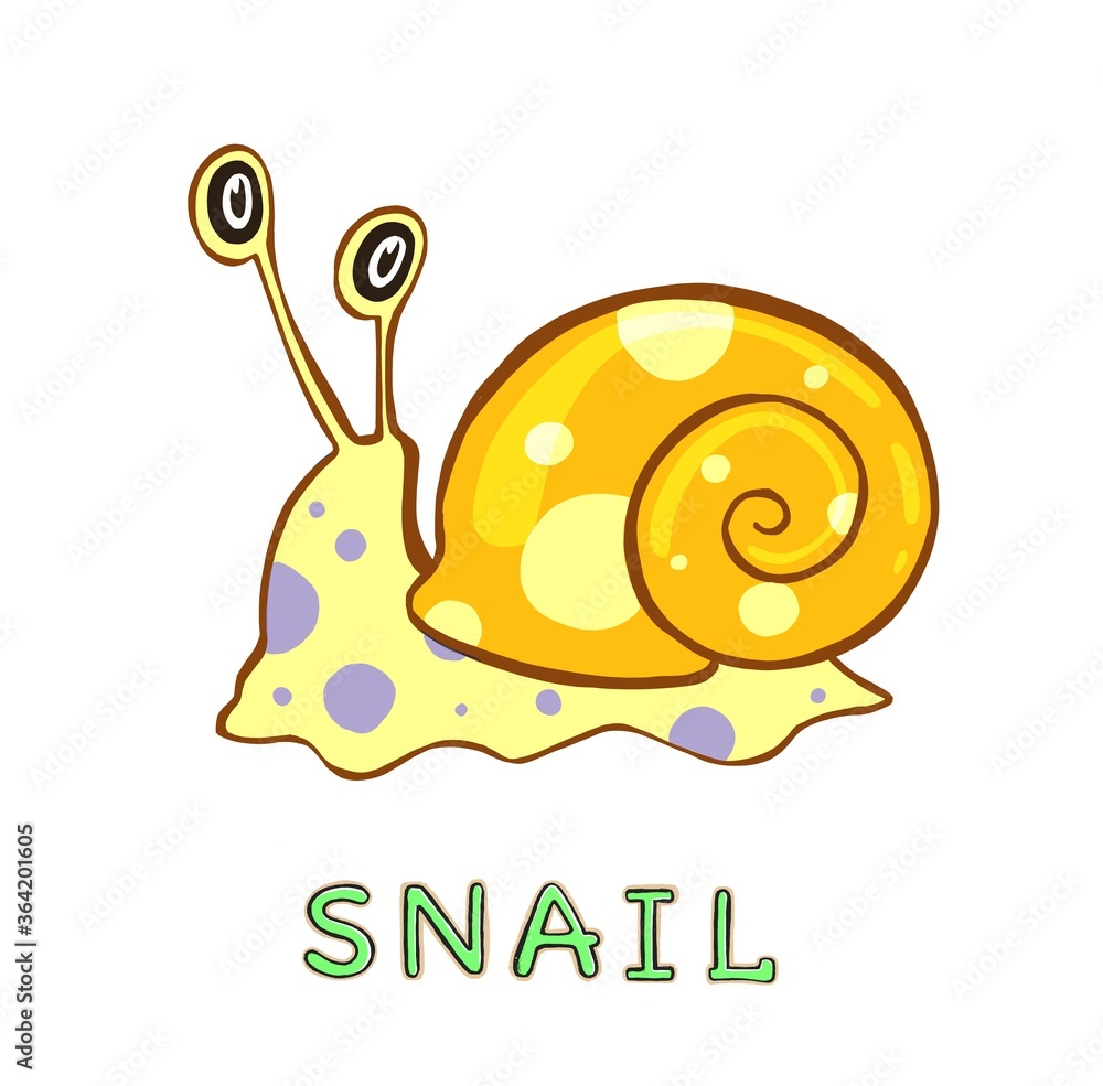 design Cute Snail. small icon for stock. Vector illustration design Cute Snail. small icon for stock. Vector illustration