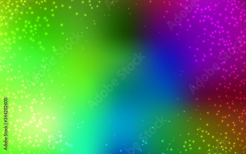 Dark Multicolor vector template with space stars. Shining colored illustration with bright astronomical stars. Smart design for your business advert.