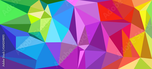Abstract art polygonal geometric multicolored pattern background