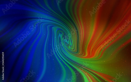 Dark Multicolor vector background with astronomical stars. Blurred decorative design in simple style with galaxy stars. Template for cosmic backgrounds.