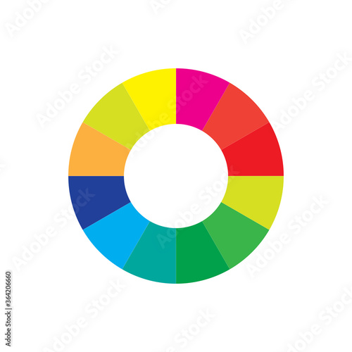 Free Download Color palette icon vector logo illustration flat style - GFXLoad