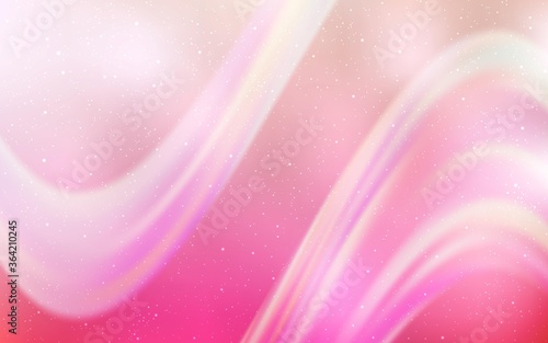 Light Pink, Yellow vector layout with cosmic stars. Glitter abstract illustration with colorful cosmic stars. Pattern for futuristic ad, booklets.