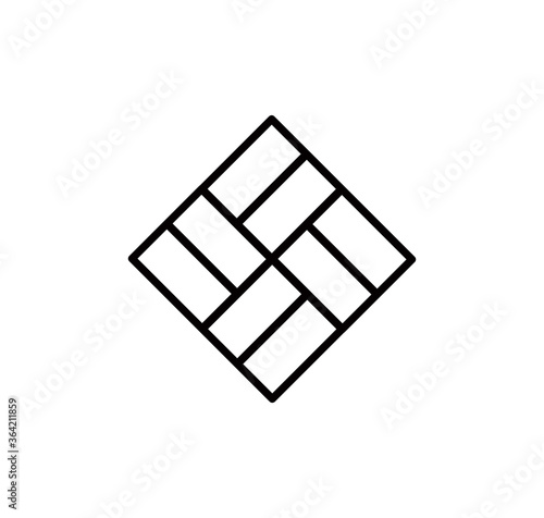 Paving icon vector flat style trendy