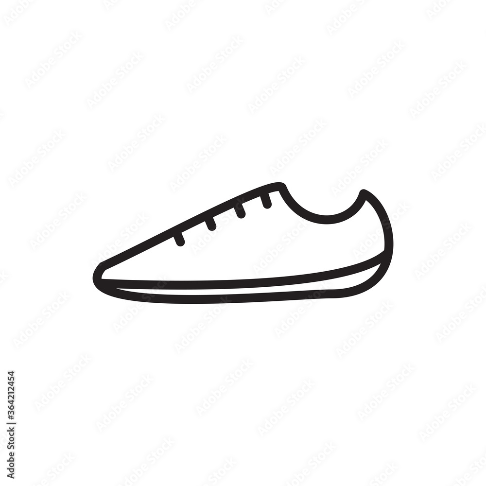 Shoe icon vector logo design template Shoe icon vector logo design template