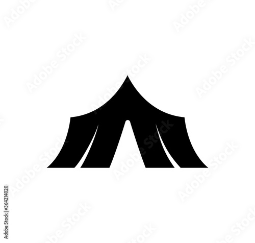 Tent icon vector logo design template
