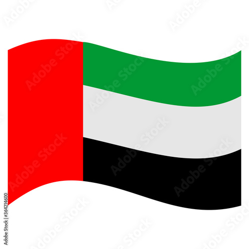 UAE national flags icon vector symbol of country