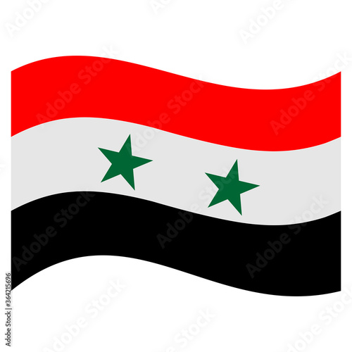 syria national flags icon vector symbol of country