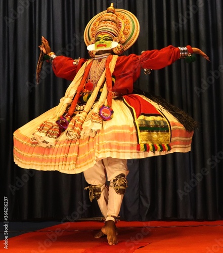 Kathakali art form from Kerala, India