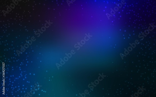Dark BLUE vector background with astronomical stars. Modern abstract illustration with Big Dipper stars. Pattern for futuristic ad, booklets.