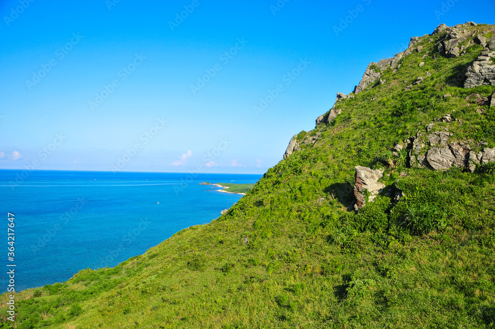 石垣島最北端　A spectacular view at the cape of Okinawa, Japan