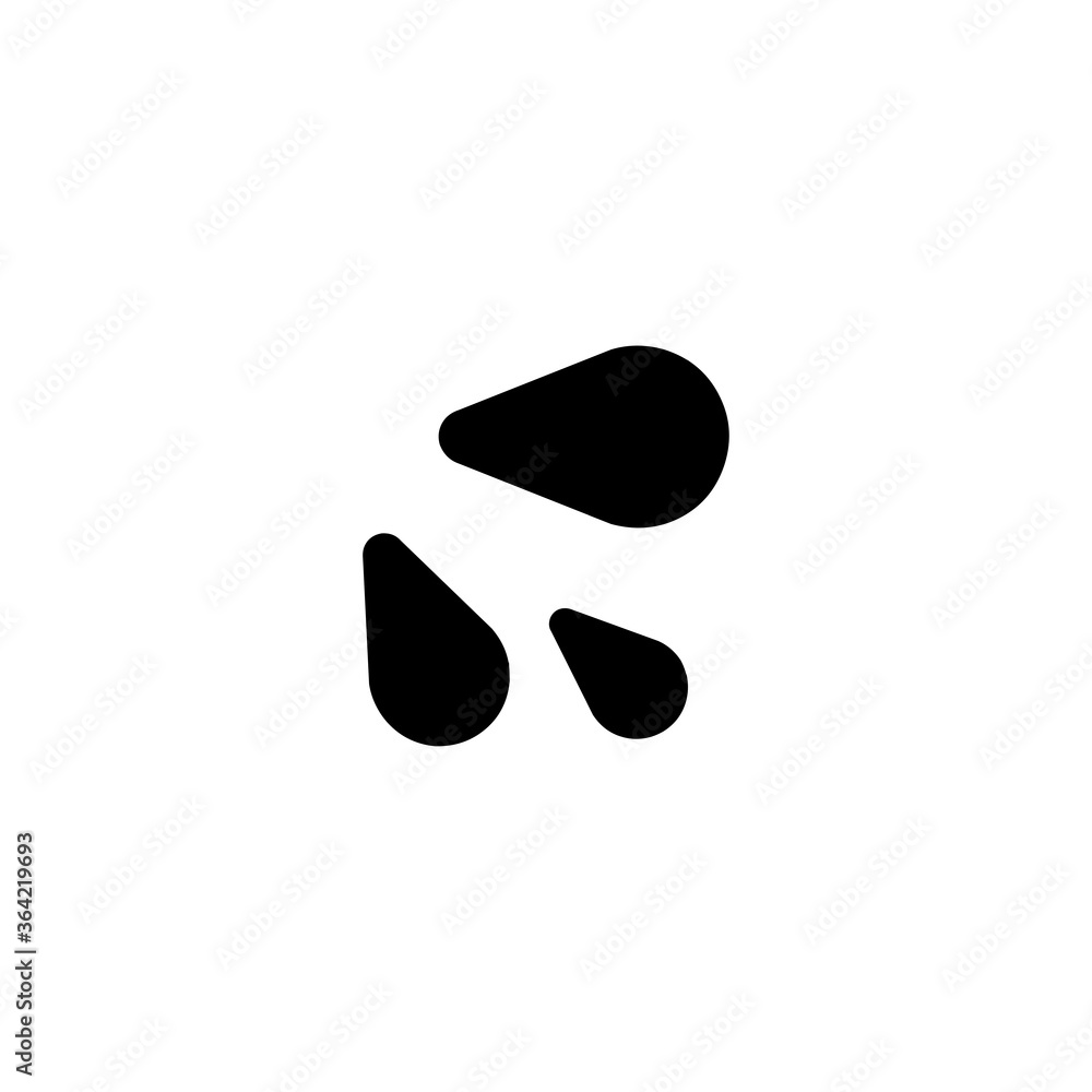 Water Drops Vector Icon. Isolated Drop Illustration Water Drops Vector Icon. Isolated Drop Illustration