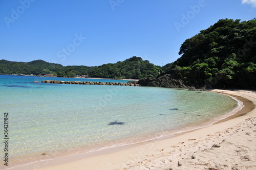 山陰の日本海を望む絶景ビーチ Scenic beach in the Japanese countryside