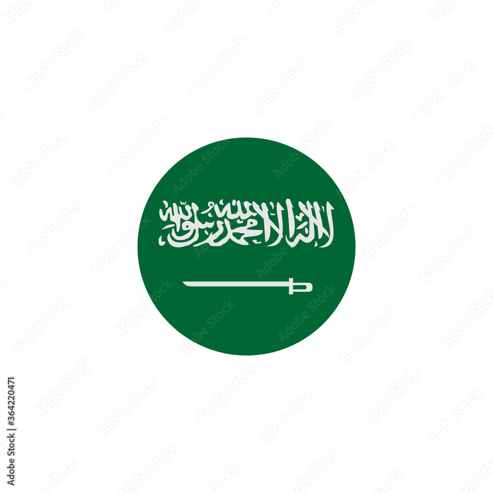 saudi arabia national flags icon vector symbol of country illustration isolated white background saudi arabia national flags icon vector symbol of country illustration isolated white background