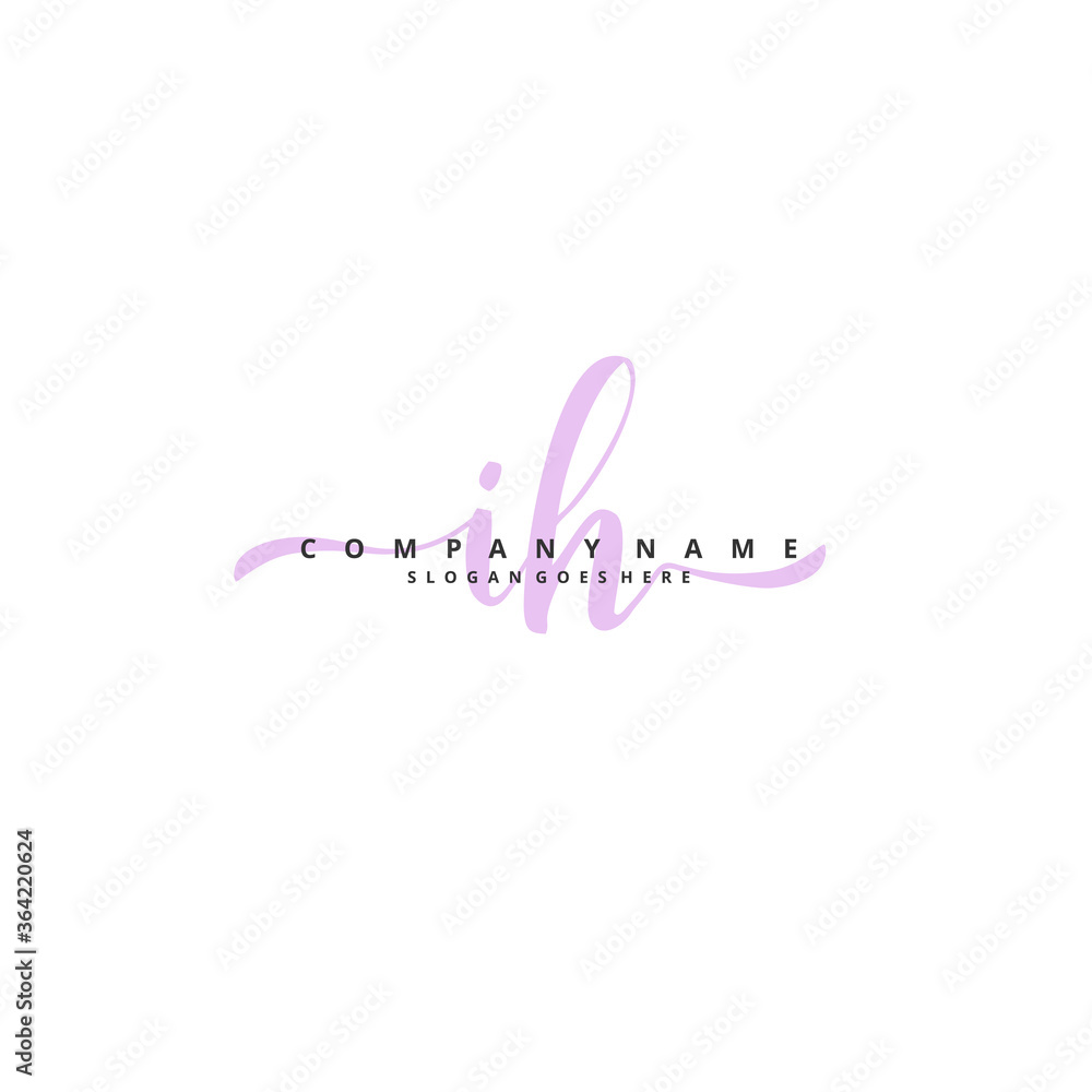 I H IH Initial handwriting and signature logo design with circle. Beautiful design handwritten logo for fashion, team, wedding, luxury logo. I H IH Initial handwriting and signature logo design with circle. Beautiful design handwritten logo for fashion, team, wedding, luxury logo.